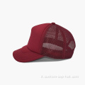 Cappello per camionista rosso ricamato personalizzato